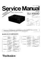 Technics - SUX-920-D - Service manual 